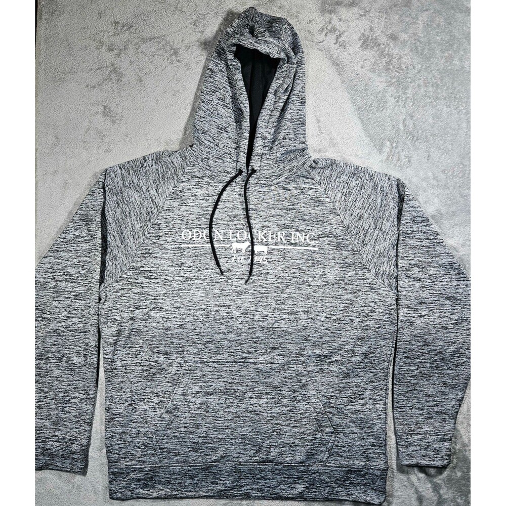 Sport-Tek Hoodie Gray White Odon Locker Hoodie Sz XL